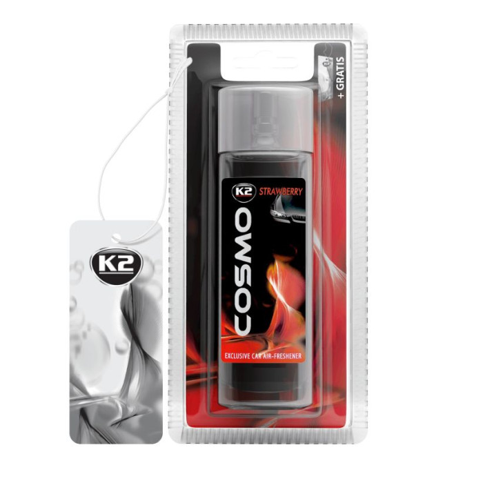 AMBIENTADOR K2-CAR COSMO MORANGO 50ML - BLISTER