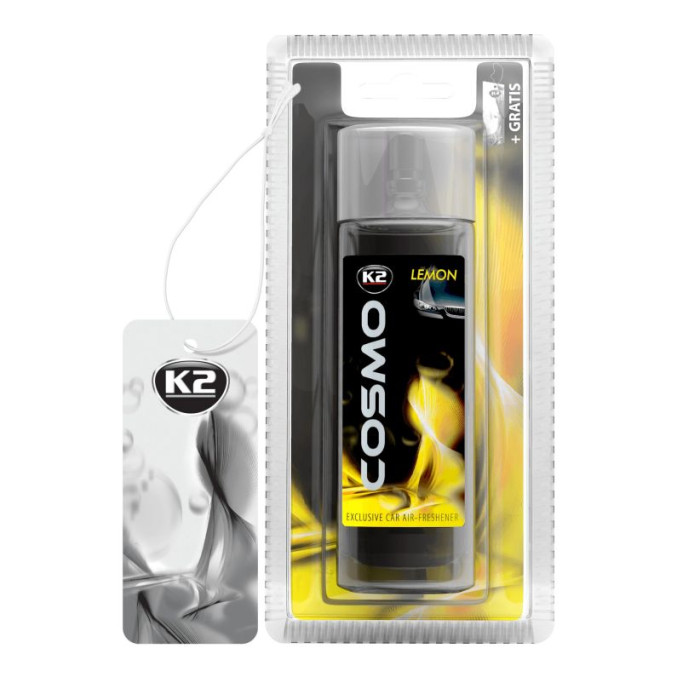 AMBIENTADOR K2-CAR COSMO LIMÃO 50ML - BLISTER