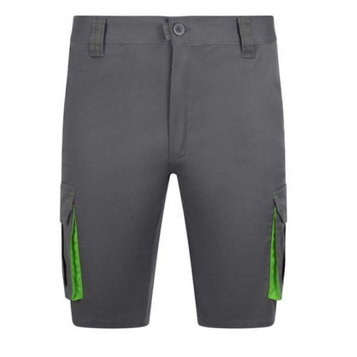 BERMUDAS MULTIBOLSOS BICOLOR STRETCH 240 GR